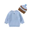 Maglioni per bambini Maglioni Autunno Manica lunga Lavorato a maglia Neonato Bambini Ragazzi Ragazze Pullover Top Inverno Caldo Vestiti per bambini 0-18m Y1024