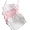 Filles sans manches réservoirs gilets enfants coton dentelle vêtements bébé hauts vêtements pour enfants 4095 01 210622