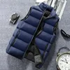 Men's Vests Waistcoat Autumn Winter Thickened Cotton Jacket Youth Korean Fashion Cool Shoulder Vest CoatMen's