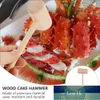 15 stks Praktische Houten Cakes Hamers Mini Ronde Voedsel Crab Seafood Mallets