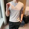 Summer Seamless T-shirt Men Short Sleeve Slim Fit Casual T-Shirt Ice silk breathable O-neck Tops Tees streetwear Funny T Shirts 210527