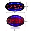 LED neon open bord voor zakelijk verlichte ondertekende opent met binnen elektrische verlichte signe fo winkels (19 x 10 in) omvat businesuren en Opene gesloten borden crestech