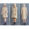 Raincoat Mulheres Moda Ladies Ladies Casaco de Chuva Respirável Capa de Chuva Longas Raincoats Portátil Repelente de Água Repelente Mulheres 210320