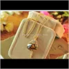 Crystal Neclaces Ballet Dancer Long Sweater Gold Color Metal Chain Jewelry Gift Qarzm Halsband 7Vahe