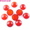 Wojiaer Gemstones Round Cabochon Beads Natural Rose Quartz Chakra Bead Fit for Women Mens Diy Making Bu816