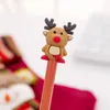 Christmas Gift Cartoon Ballpoint Pen Santa Claus Elk Gel Pen Office School Set Style 4 Style