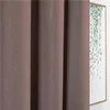 100% Blackout Curtain Double-sided Hemp High Quality Solid Color Curtain for Living Room Bedroom Window 300x280 Custom Size 211203