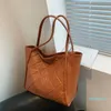 Evening Bags High-quality Ladies Rhombus Large-capacity Handbag Tide Embroidery Thread Fashion All-match Shoulder Bag Net Red Tote