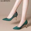AllBitefo grand taille: 33-43 véritable leathr sexy talons hauts mariages woems chaussures femmes talons hauts chaussures femmes talons femmes 210611