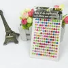 Vente chaude Enfants DIY Décoratif 3D auto-adhésif auto-adhésif multicolore Sticker Sticker strass de strass 168pcs / Taille de la feuille de 6mm