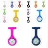 120pcs Promotion Christmas Gifts Colorful Nurse Brooch Fob Tunic Pocket Watch Silicone Cover Nurse Watches Party Favor AA