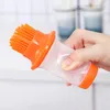 Accessoires de barbecue Brosse de bouteille d'huile d'olive végétale en silicone de qualité alimentaire en plein air avec brosses de protection Barbecue Creative DIY LLD11942