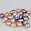 100 stycken Hela hälften borrat sötvatten pärla lös ris teardrop 6 8mm naturliga pärlor diy smycken tillverkning238b