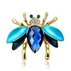 Pins Brooches Europe Fashion Corsage Cute Bee Pin Brooch Crystal From Swarovskis 2021 Unisex Fit Women And Man165P