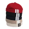 Bomull Beanies Hat Streetwear Fashion Hip Hop Men Kvinnor Youth Caps Brand Design Skull Cap för Man Kvinna