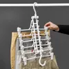 1pc Creative Multi-Layer Folding Hangers Multipurpose Kläder Hatt Byxor Spara Space Storage Rack Garderob Storage Organisation 210702
