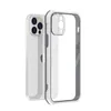 Premium Dual cor à prova de choque de casos de telefone duro acrílico transparente para iPhone 13 12 11 pro max xr xs x 8 7 plus