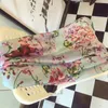 Designer Flowers Printing Scarves 180cm X 90cm Imitation Silk Scarf Fashion Brand Wrap Women Stain Towel 3 Colors