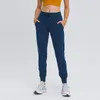 L069T Outdoor Fashion Jogger Pants Women Fitness йога наряд Lady Loose прямые колготки дышащие мягкие тренировочные брюки с PO234A