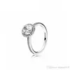 Dames 925 sterling zilver Trouwringen Kubieke Zirkonia Diamanten voor Pandora Style Diamond Ring Nieuwe Designer Ring Modieus Verloving Dames Geschenk met doos