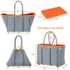 Evening Bags Neoprene Beach Bag Multipurpose Large Capacity Sporty Qiuck-Drying Expandable Tote Shoulder Luxury Summer Women's #5297