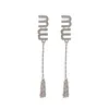 Coréen élégant perle noeud tissu boucle d'oreille en argent sterling 925 goujon haut de gamme rétro boucles d'oreilles présent pour les filles dame 2021 INS tempérament simple personnalité de qualité supérieure