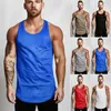 Débardeurs pour hommes Gym Singlets - Haut de fitness pour musculation et stringer Sports Muscle Vest 6 couleurs M-XXL