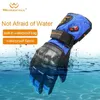 65 Coldproof Motorcycle Elektrische Verwarming Handschoenen Touchscreen Ski Handschoenen Waterdicht Winddicht Rijden Vissen Winter Warm Handschoenen H1022