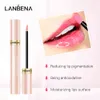 Lanbena maquillaje lápiz labial iluminador suero hidratante eliminar labios de color rosa melanina