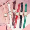 Kobiety Diamond Watch Luksusowy Starry Bransoletka Zestaw Zegarki Panie Casual Skórzany Pasek Kobiet Kwarcowy Wrist Watch Zegarek Damski