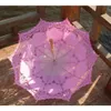20pcs classique Multi-couleur noble élégant palais style long bras de mariage parapluie de mariage / broderie gingham dentelle parasol