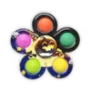 Giocattoli di decompressione Il giocattolo giroscopico Pop Fidget spinner a cinque fori con stampa a colori supporta lo stile natalizio personalizzato