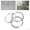 Craft Tools Florist Aluminium Wire Jewelery Pottery Mold Silver 5m Long 1mm 15mm 2mm DropShip2250048
