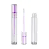 5ml Kolor Puste Lip Gloses Tubes Butelka Mini Refillable Lips Balm Container z pędzlem Plastikowe opakowania kosmetyczne