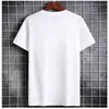 T-shirt Hommes Été Coton Blanc Solide Causal O-Cou Basic Tshirt Mâle Haute Qualité Classique Tops T-shirt Vêtements 210707