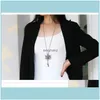 Necklaces & Pendants Jewelry Japanese And Korean Personality Fashion Tassel Pendant Sweater Chain Long Maple Leaf Necklace Temperament Simpl