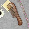 Saç Fırçaları 2 adet Sandal Ağacı Geniş Diş Tarak Kıvırcık Taşınabilir Kaba Ahşap Masaj Aracı, Güzel