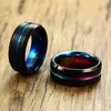 Vnox 8mm superfície fosca carboneto de tungstênio anel masculino clássico preto alianças de casamento masculino aliança presente de aniversário conforto desgaste 2202096131024
