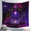 Starry Night Galaxy Decor Psychedelic Tapestry Wall Hängande Indiska Mandala Hippie Chakra Tapestries Boho Cloth 210608