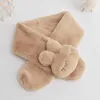 Sciarpa per bambini coreani Croce Peluche Colletto in pelliccia sintetica Inverno Ragazzo Ragazza Cartoon Coniglio Addensare Antivento Collo Guardia Sciarpe calde Q48 H0923