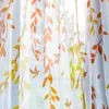 Занавес Drapes Voile Sheer Birds Leafs Parted Jiinea Home Decor Window Дверь белый тюль Шторы для гостиной Спальня Автомобиль