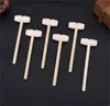 2021 Ny Mini Trä Hammer Balls Toy Pounder Replacement Wood Mallets Smycken Hantverk