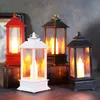 Christmas Decorations LED Small Wind Lantern Creative Window Decoration Night Light 2022 Year Ornaments