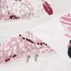 Miracille Pink Fairy Bedclothes 3D印刷布団カバーピローケースセットガールベッドルーム寝具セットホームテキスタイルツインフルサイズ210319