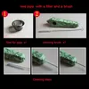 Natural Smoking Pipe Crystal Steen voor smoketobacc Healing Hand Pipes Carb Hole Gemstone Tower Quartz Point