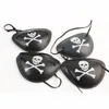 Máscaras de fiesta Parche en el ojo de pirata con calavera Parche en el ojo de pirata monocular de plástico COS y espectáculo de rendimiento Decoración navideña 4 estilos Máscara de ojos con disfraces