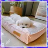 Pet Dog Bed Sofa Big For Small Medium Large Mats Mat Soft Puppy Warm Kennel Cat House Supplies 210924