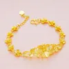 Perles Strands 24K Or Couleur Fleur Bracelets Pour Femmes Dubaï Mariée Mariage Bracelet Cadeau Bijoux Trum22