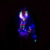 LED Mantel Bühne Weibliche Cosplay Kostüme LED Leuchtende Kleidung Frauen Jacke Bar Dance Show Faux Pelz Mäntel Nachtclub Weihnachten 211213
