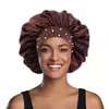 Yeni Saten Kadınlar Şapka Gece Uyku Kap Rhinestone Uyku Saç Bakımı Salon Makyaj Kafa Müslüman Hijab Kafa Kapak Bonnet Şapka
